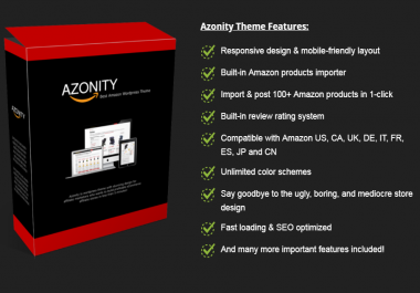 Install Azonity WP Theme - Ecommerce Affiliate Site