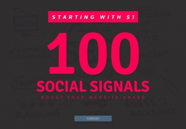 Boost Your Website Share 100+ Powerful Social Signals Backlinks with super fast speed