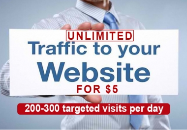 For Just 10 dollar you will get Unlimited USA traffic for 1 Month