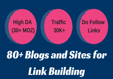 I wiil provide you with link at high authority websites with 30+ DA and great traffic
