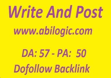 Write and Publish guest post on Abilogic. com with dofollow