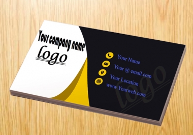 Do business card design with eye catching graphics