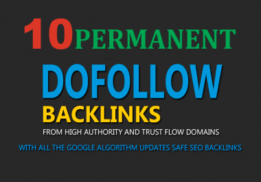 10 DOFOLLOW profile Backlinks DA 40+