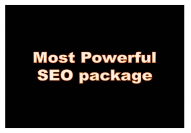 Most powerful SEO Link building package