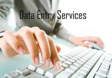 I can do any type of data entry,  copy writing,  copy typing and content writing