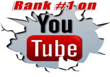 RANK YOUTUBE VIDEO TO 1st PAGE GUARANTEE WITH POWERFUL SEO PACKAGE 101 GUARANTEED RANKING