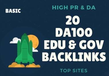 I Do 20 Unique Da100 Edu Gov Backlinks For Seo Ranking