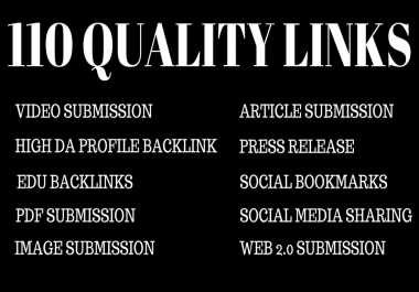 Create Manually 110 High Quality Links For Maximum Results