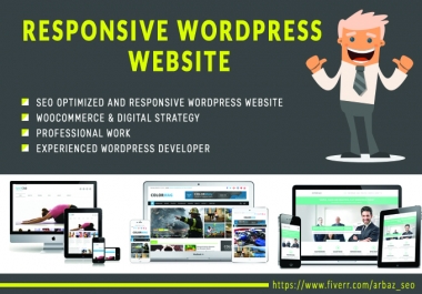 Design A Professional And Responsive Wordpress Website