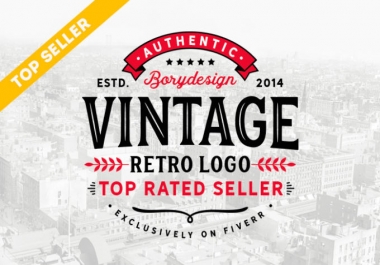 Create Retro Vintage Logo Design Within 24 Hours