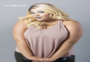 sell you two images of a plus size blonde american woman for club flyers