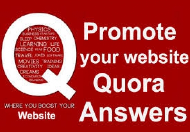 Promote your sell with high quality 10 quora answers