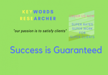 100 Low Competitive keywords