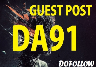 Write and Publish A Guest Post On 1 high quality Real Da90 TF30+Websites