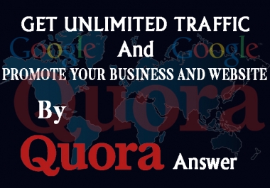 Promote Your Business Website By HQ Quora Answer Whit Back Link