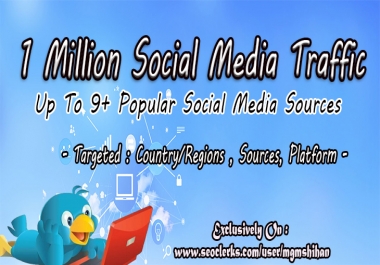1 Million AdSense Safe Social Media Traffic