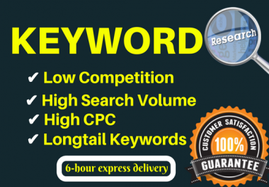 Best SEO keyword research & competitors analysis for 10