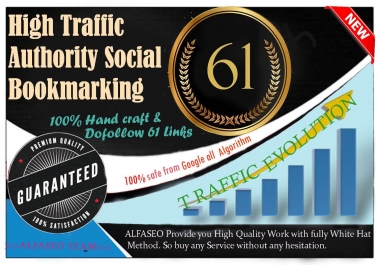 Limited Offer Build 61 High traffic & Domain Authority Social Bookmarks- April 2018