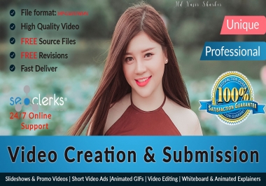 Do 20 High PR Sites Video Creation And Video Submission