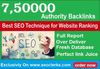 750,000 Gsa,  High Quality Authority Backlinks For SEO To Rank Site