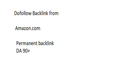 Dofollow backlink From Amazon