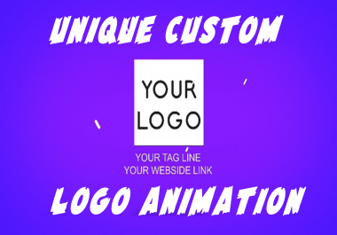 Create A Unique Custom Logo Animation Or Intro Video