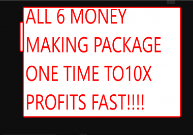 Get all my 6 money services to making money online
