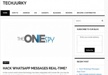 Guest Post on Techjurky. com