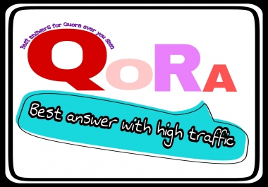 Quora Backlink 10 Quora answers with unique articles