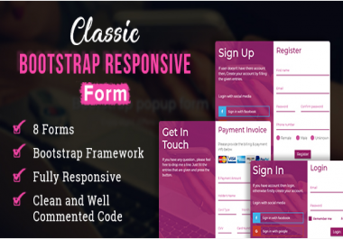 Bootstrap Responsive Form