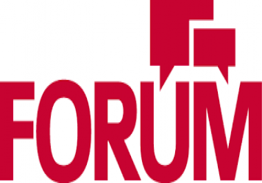 get per High Quality Forum Post and Backlink