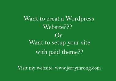 create portfolio,  business,  personal wordpress website
