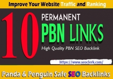 Create 10 HIGH AUTHORITY PBN Backlinks TF 25 to 15+