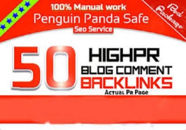 Backlink with Amazon and 50 Unique high ranking Domains Manual Blog Comments backlinks