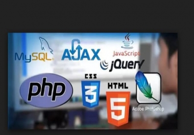 work on html, css,  php, javascript, jquery desired webdesign