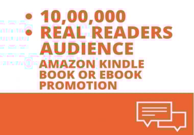 Amazon Kindle Book Or Ebook Promotion To 10, 00,000 Real Readers
