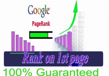 GOOGLE 1st page ranking with 100 guarantee