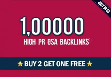 Build High Quality Dofollow 100k Gsa Backlinks For Higher Ranking