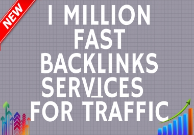 Get 1 Million SEO Backlinks For Website Traffic, Youtube Promotion For Ranking