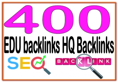Get you 400 HQ. EDU PR10 to PR6 Backlinks