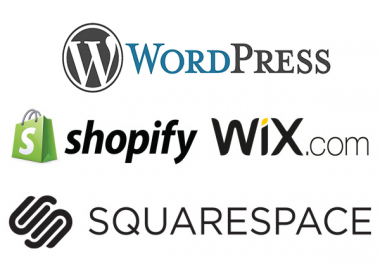 I will create or redesign Wix,  Squarespace,  Wordpress,  Shopify website