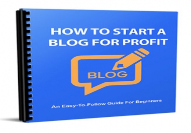 How To Start A Blog For Profit Report