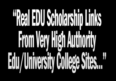ADVANCE SEO EDU & GOV Backlinks Package 50 High Authority Websites Having DA up to 95