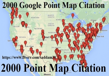 Manually Create 350 Google Point Map Citation For Your Business Listing