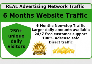 Get UNLIMITED Real Advertising Network Website Traffic for 6 Months