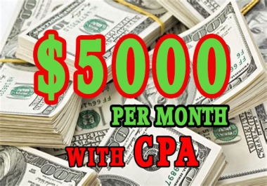 How to earn 5000 dollars a month with CPA marketing