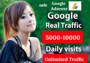 Drive adsense safe Traffic For Your Website daily upto 10k