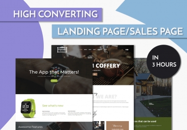 Creating Product Oriented Landing Page Service