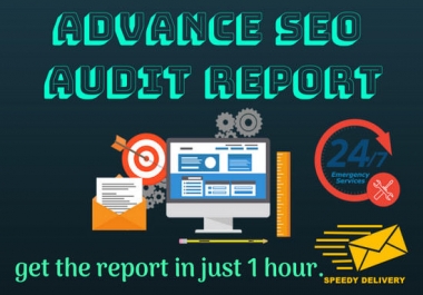 Provide You Advance SEO Audit Report Within 1 Hour