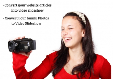 Convert 5 Blog Post To Video SlideShow